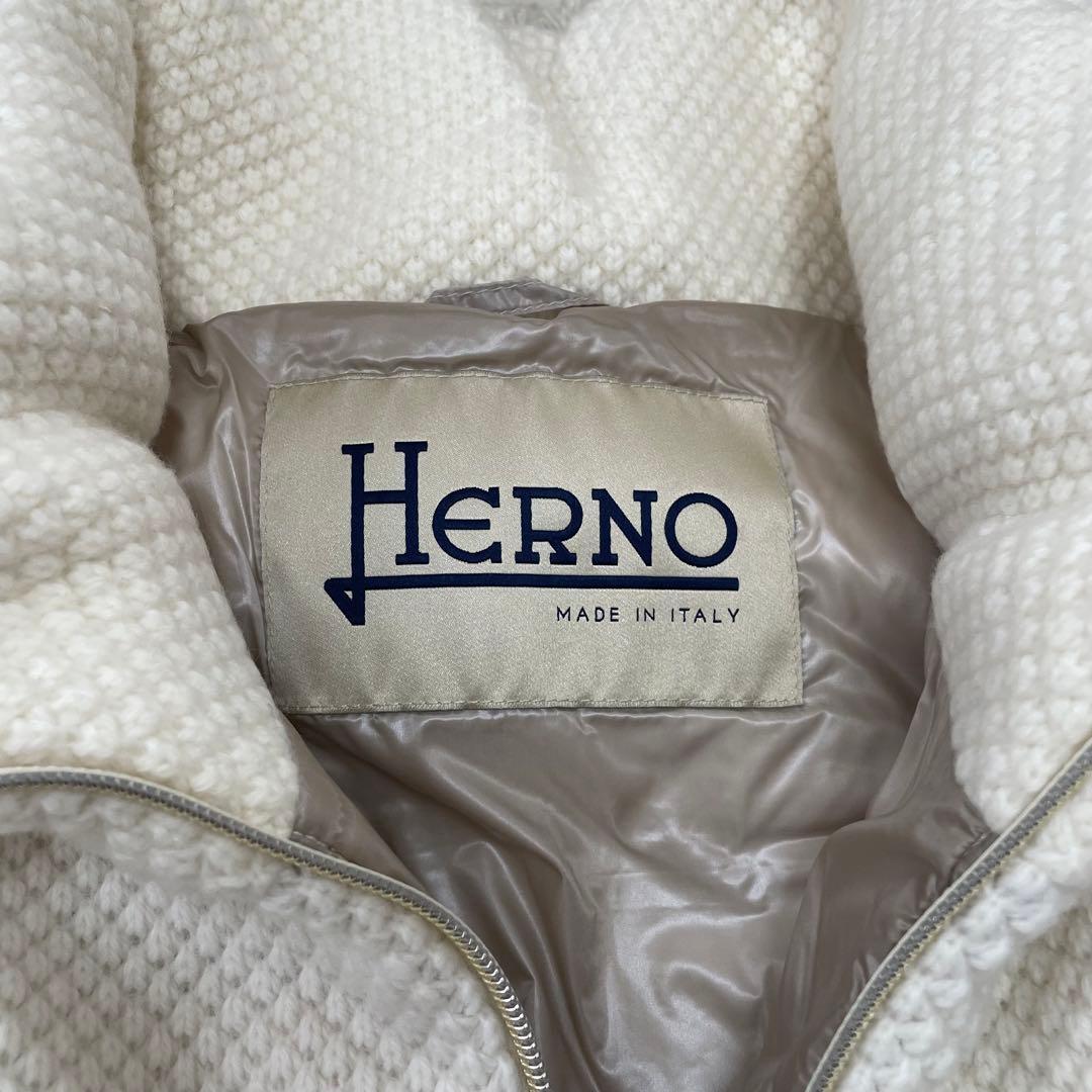Herno ヘルノ　ロングダウンベスト　ホワイト　新品✨超お買い得❗️値下げ❗️