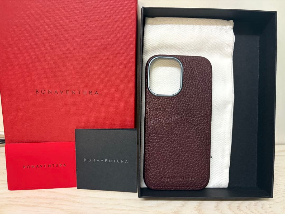 BONAVENTURA ボナベンチュラ iPhone16ケース 限定色 ボルドー