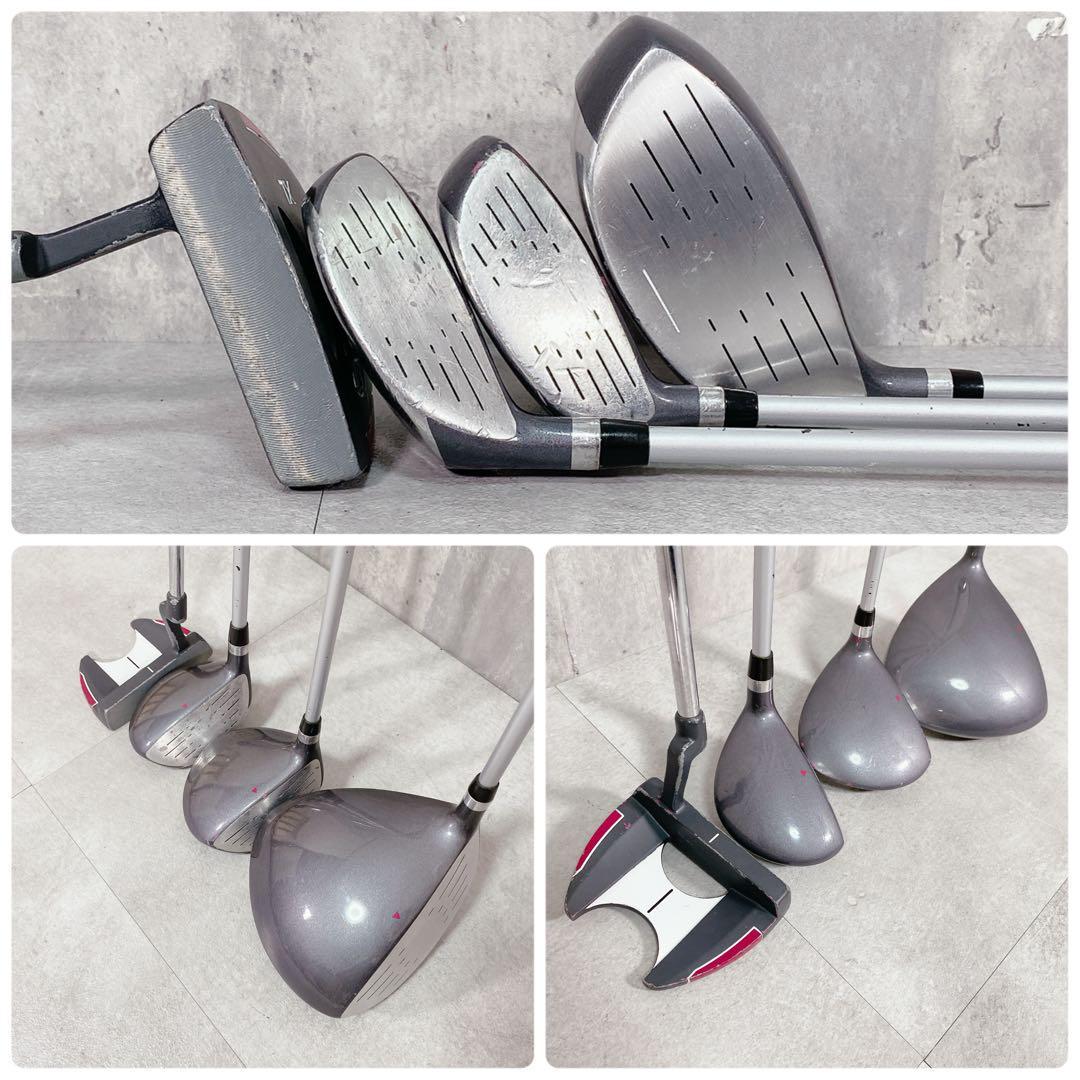 X840 TOP FLITE レディース ゴルフ クラブ ハーフ セット ピンク