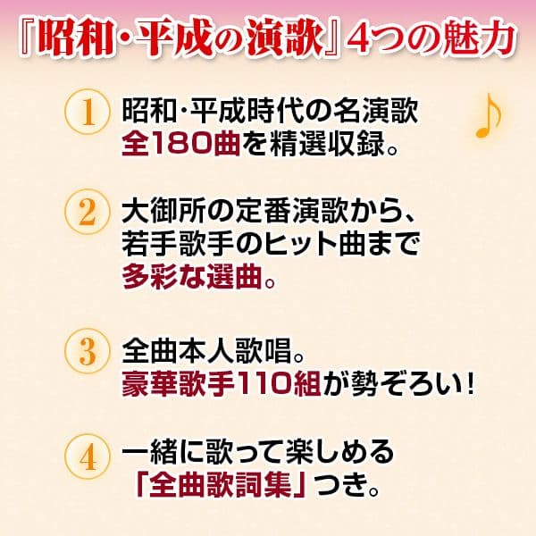 昭和・平成の演歌　CD全10巻　ユーキャン CDラジカセ付