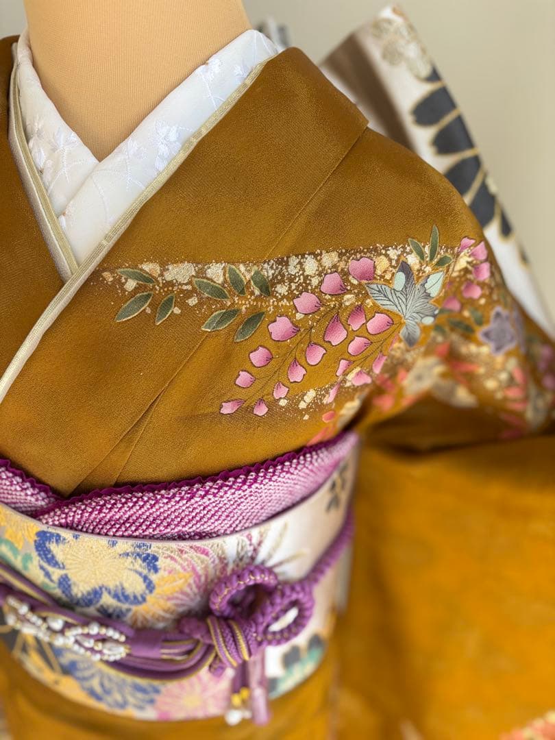 期間限定価格❣️2/8迄　振袖フルセット　成人式　正絹　袋帯　やまと誂製