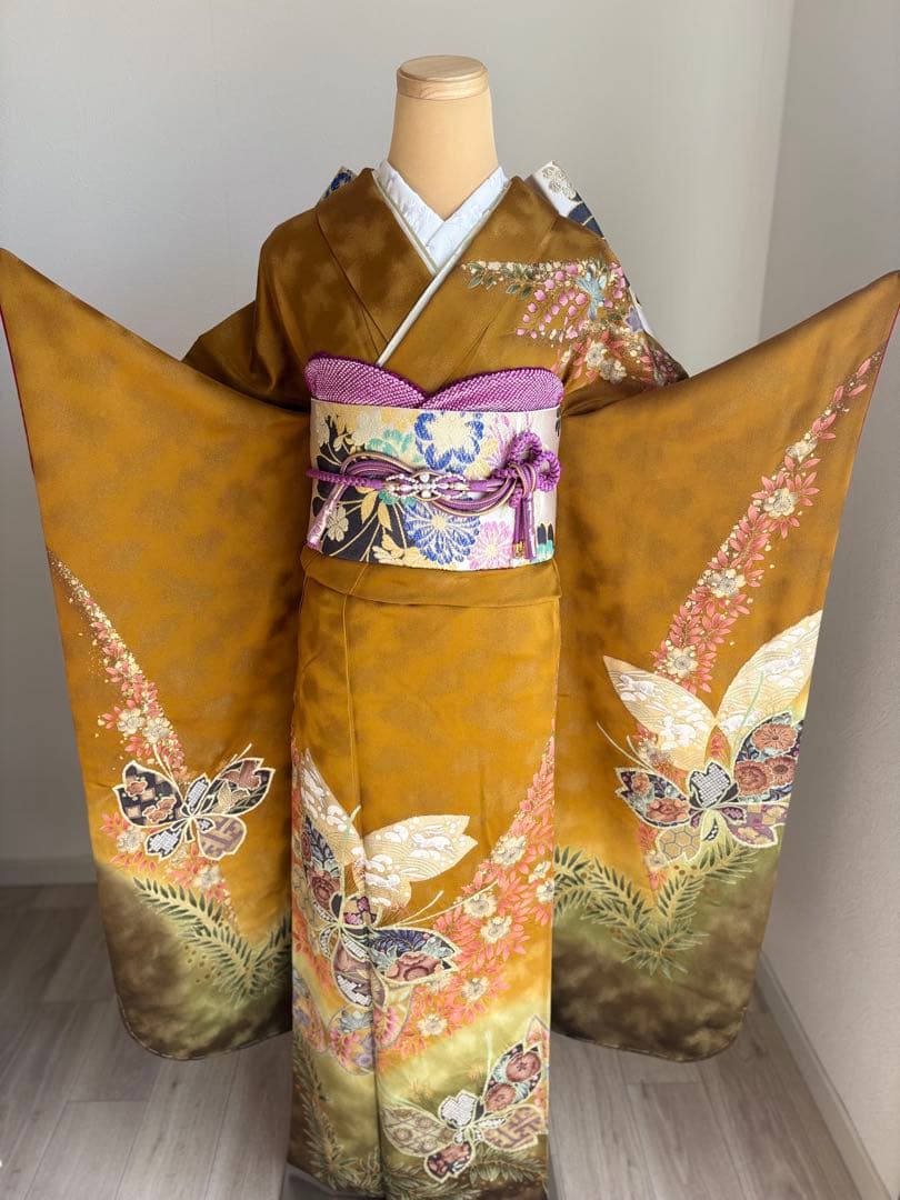 期間限定価格❣️2/8迄　振袖フルセット　成人式　正絹　袋帯　やまと誂製