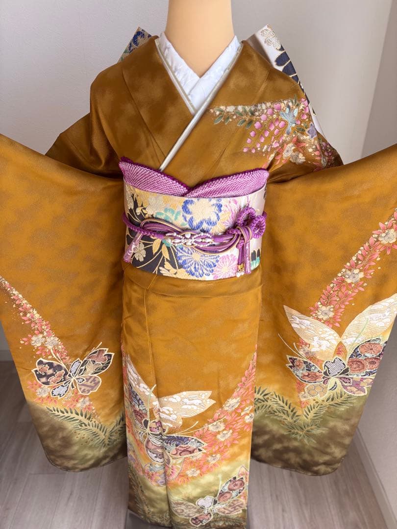 期間限定価格❣️2/8迄　振袖フルセット　成人式　正絹　袋帯　やまと誂製
