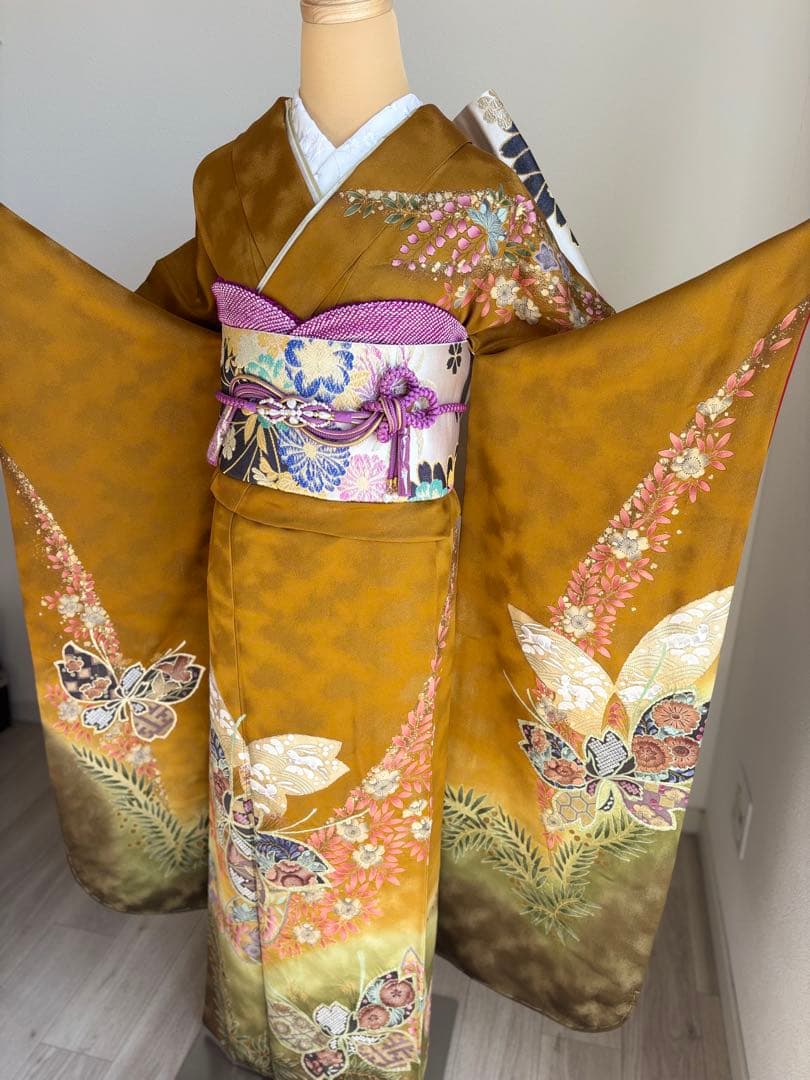 期間限定価格❣️2/8迄　振袖フルセット　成人式　正絹　袋帯　やまと誂製
