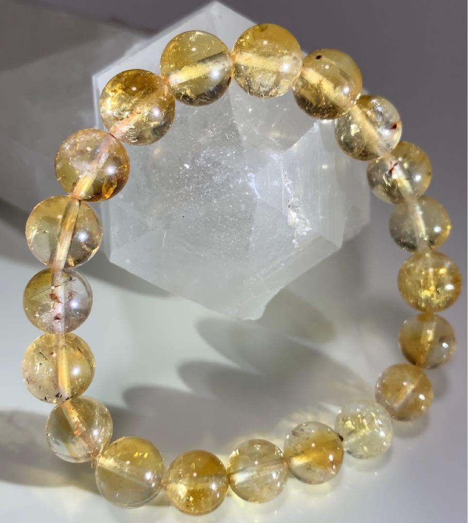 ★ひよこくん様★ 非加熱シトリン　カコクセナイト入り　ブレスレット