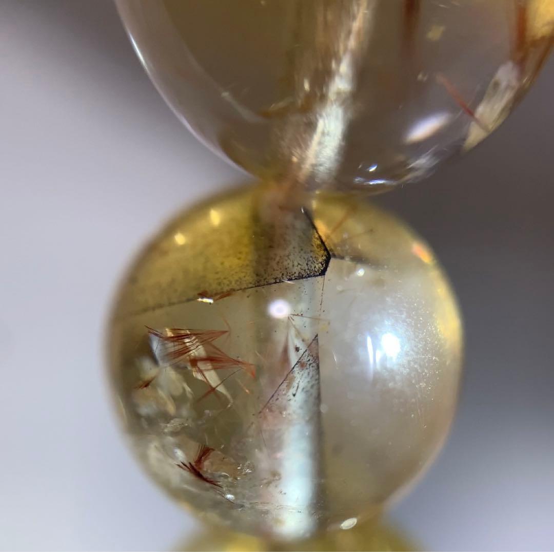 ★ひよこくん様★ 非加熱シトリン　カコクセナイト入り　ブレスレット