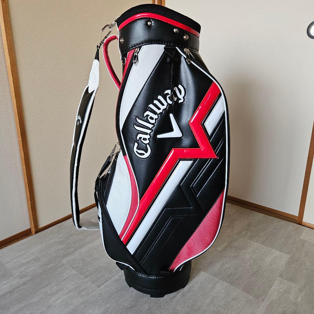 大人気 Callaway キャロウェイ ゴルフバック黒✖赤✖白 5分割
