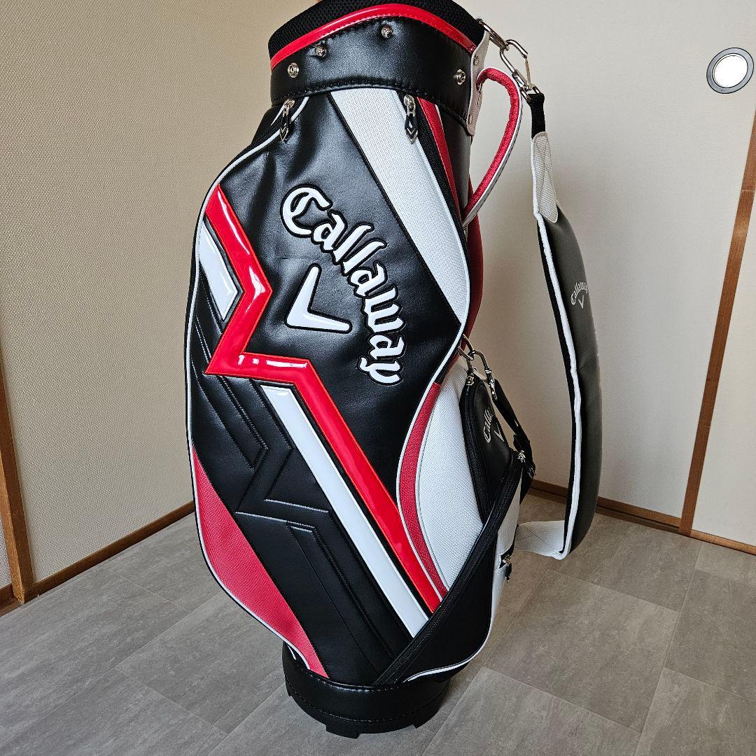 大人気 Callaway キャロウェイ ゴルフバック黒✖赤✖白 5分割