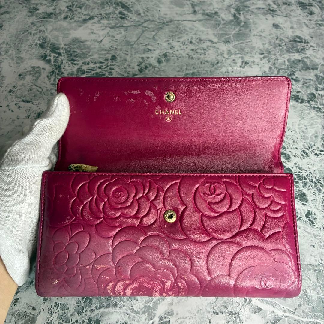 ✨CHANEL✨　シャネル　長財布　カメリア