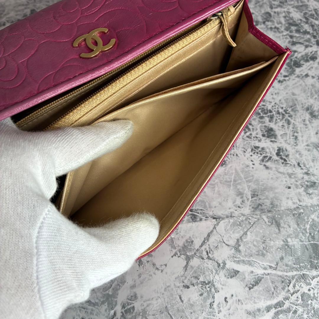 ✨CHANEL✨　シャネル　長財布　カメリア