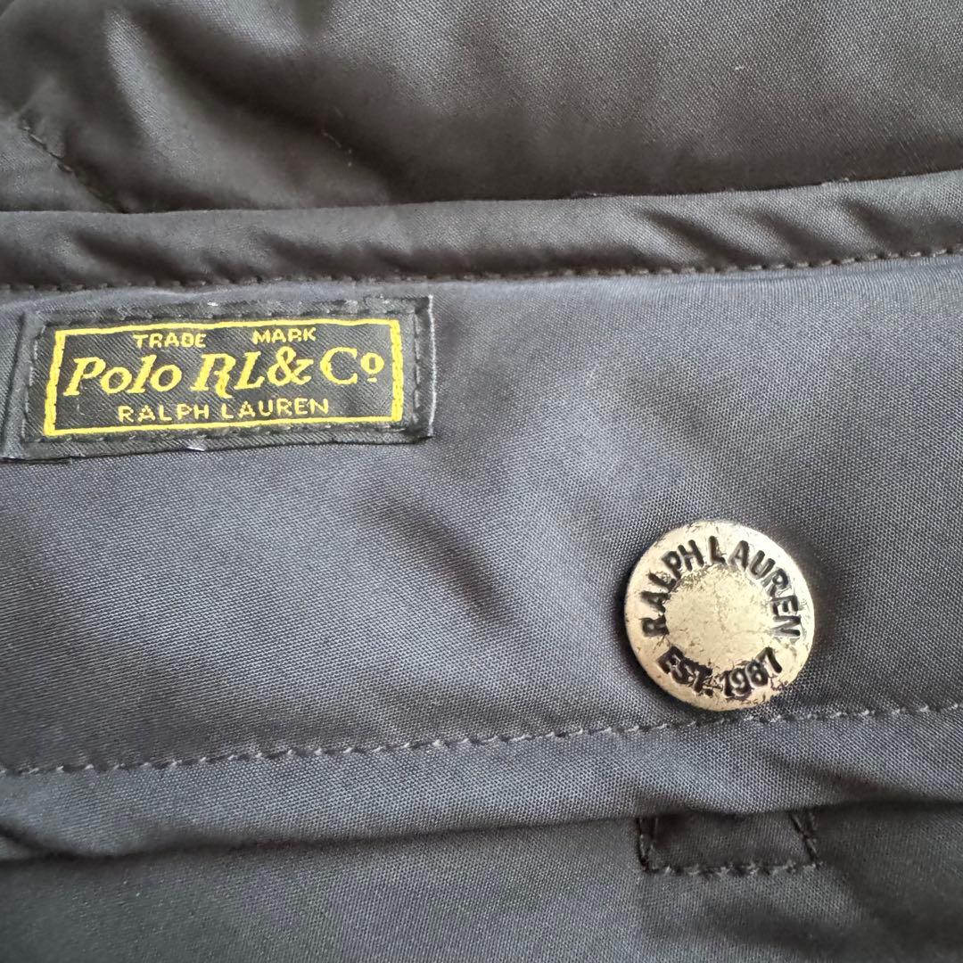 【ポロラルフローレン】ダウンベスト　2way　フード ポニー刺繍 紺　S