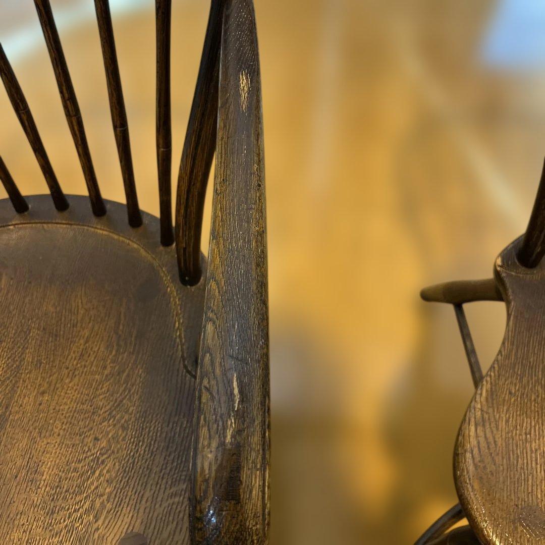 【引取り限定】飛騨産業、ダイニングチェア4脚セット、