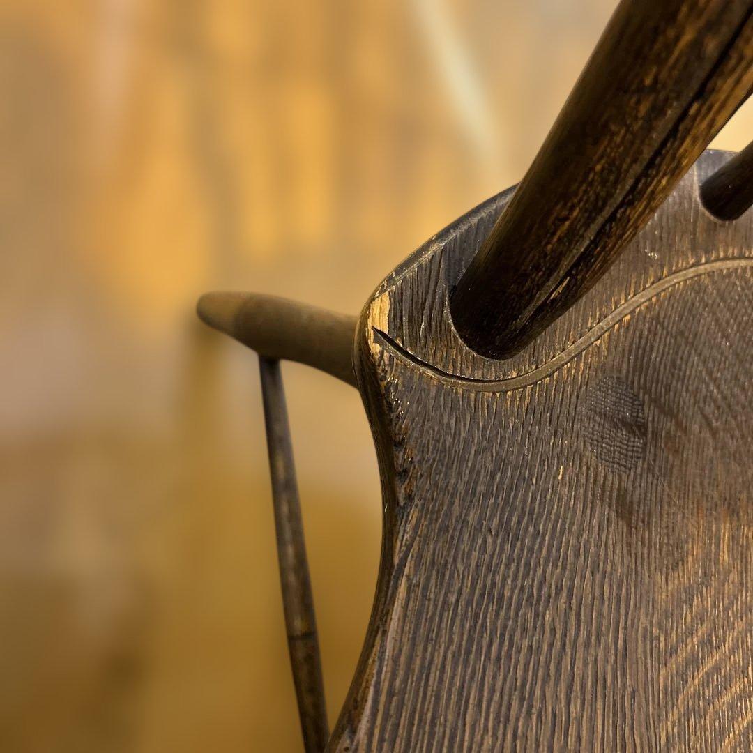 【引取り限定】飛騨産業、ダイニングチェア4脚セット、