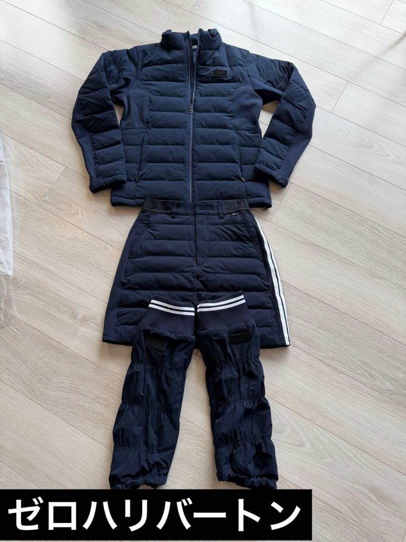 ZERO HALLI BURTON ゴルフウェアM ネイビー　セットアップ