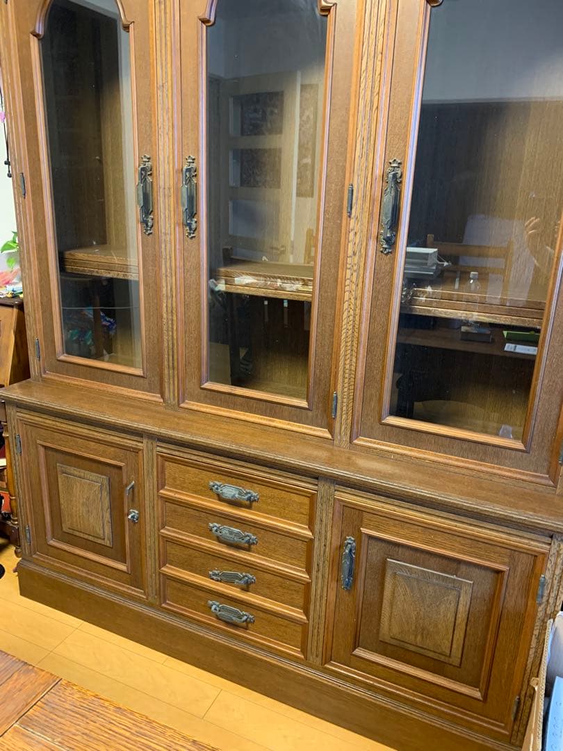 Kumasan一読/ビンテージ木製キャビネット(本棚)