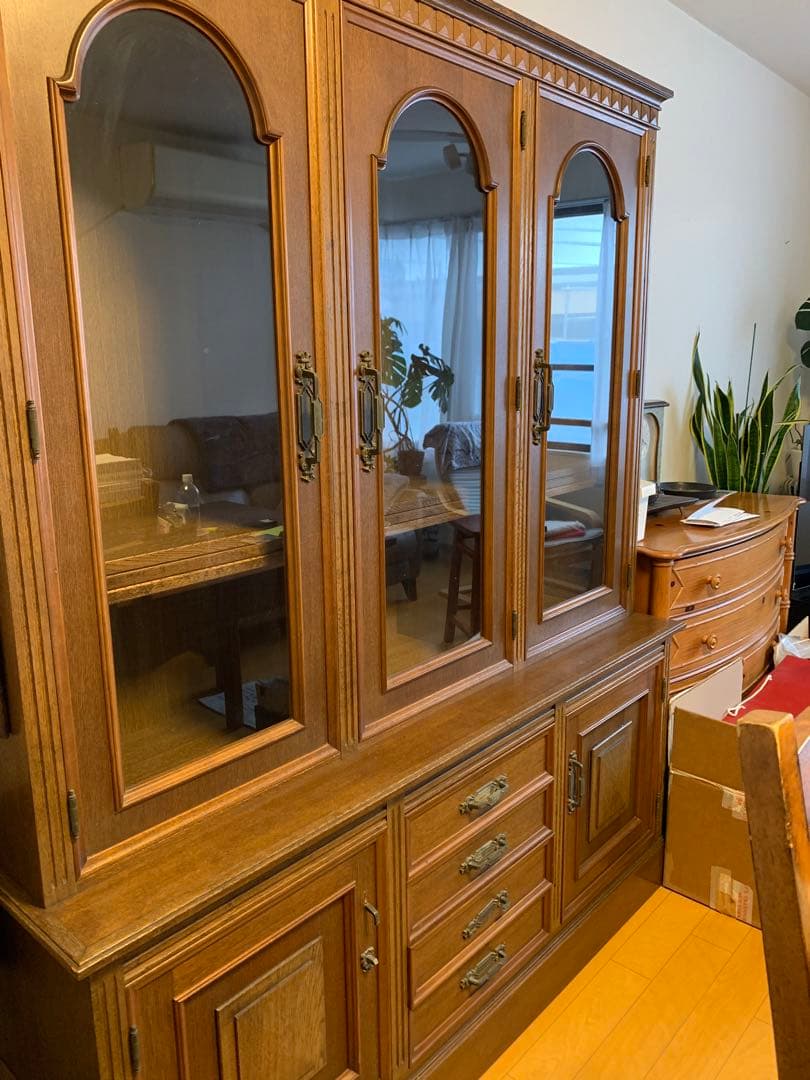 Kumasan一読/ビンテージ木製キャビネット(本棚)