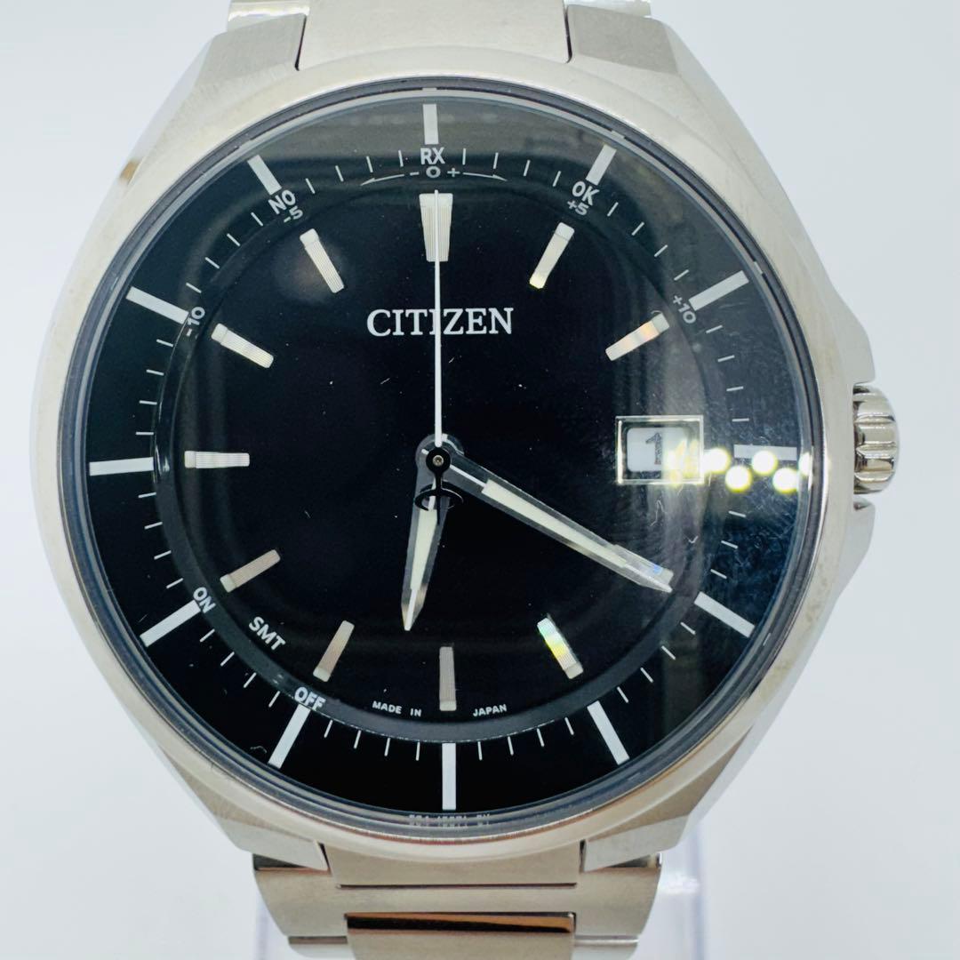 ✨CITIZEN✨シチズン✨デイト✨エコドライブ✨ブラック文字盤✨腕時計✨