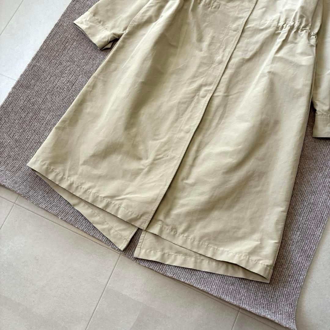 未使用級 OUR♡頼れるノーカラーコート 撥水 洗濯可 軽量 ベージュ