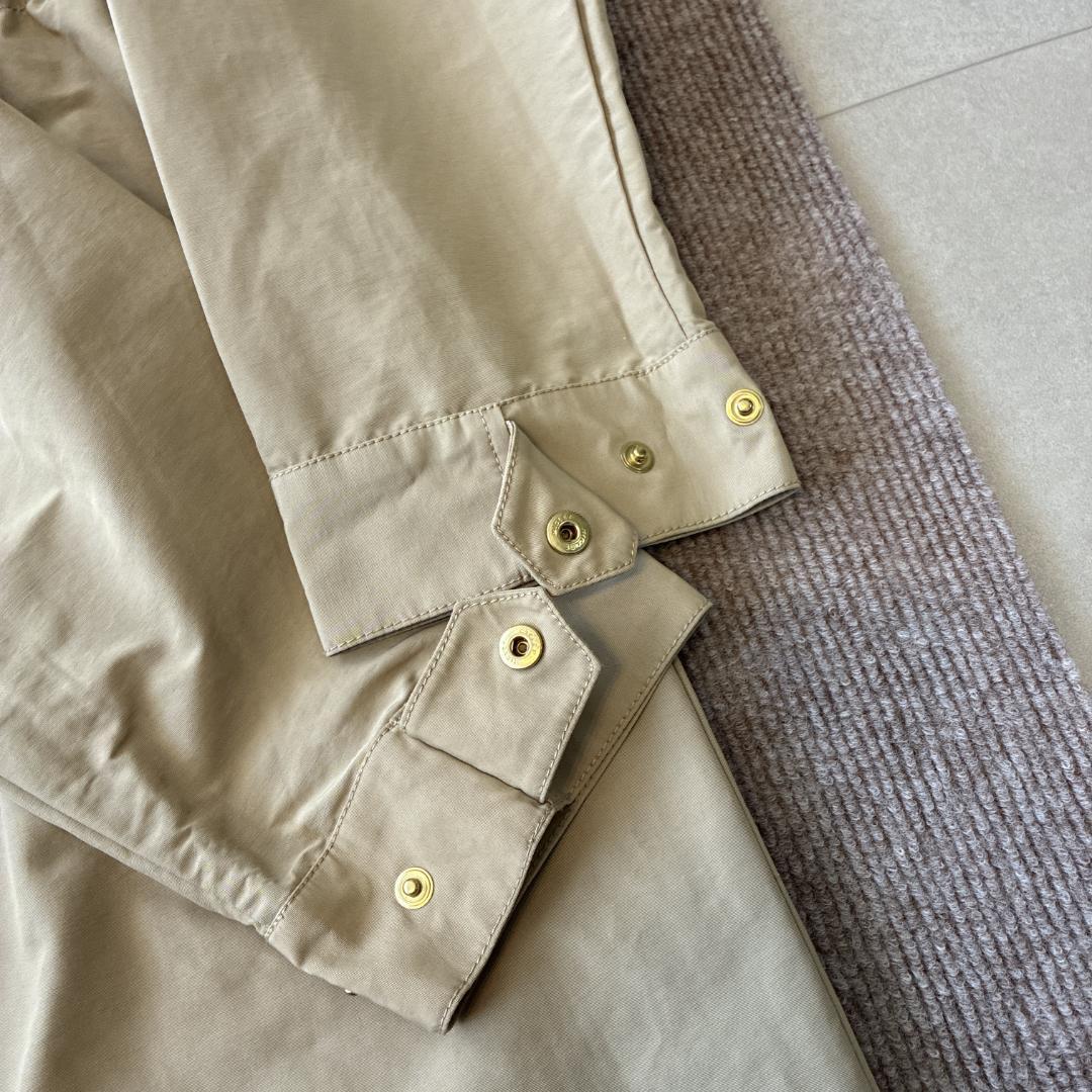 未使用級 OUR♡頼れるノーカラーコート 撥水 洗濯可 軽量 ベージュ