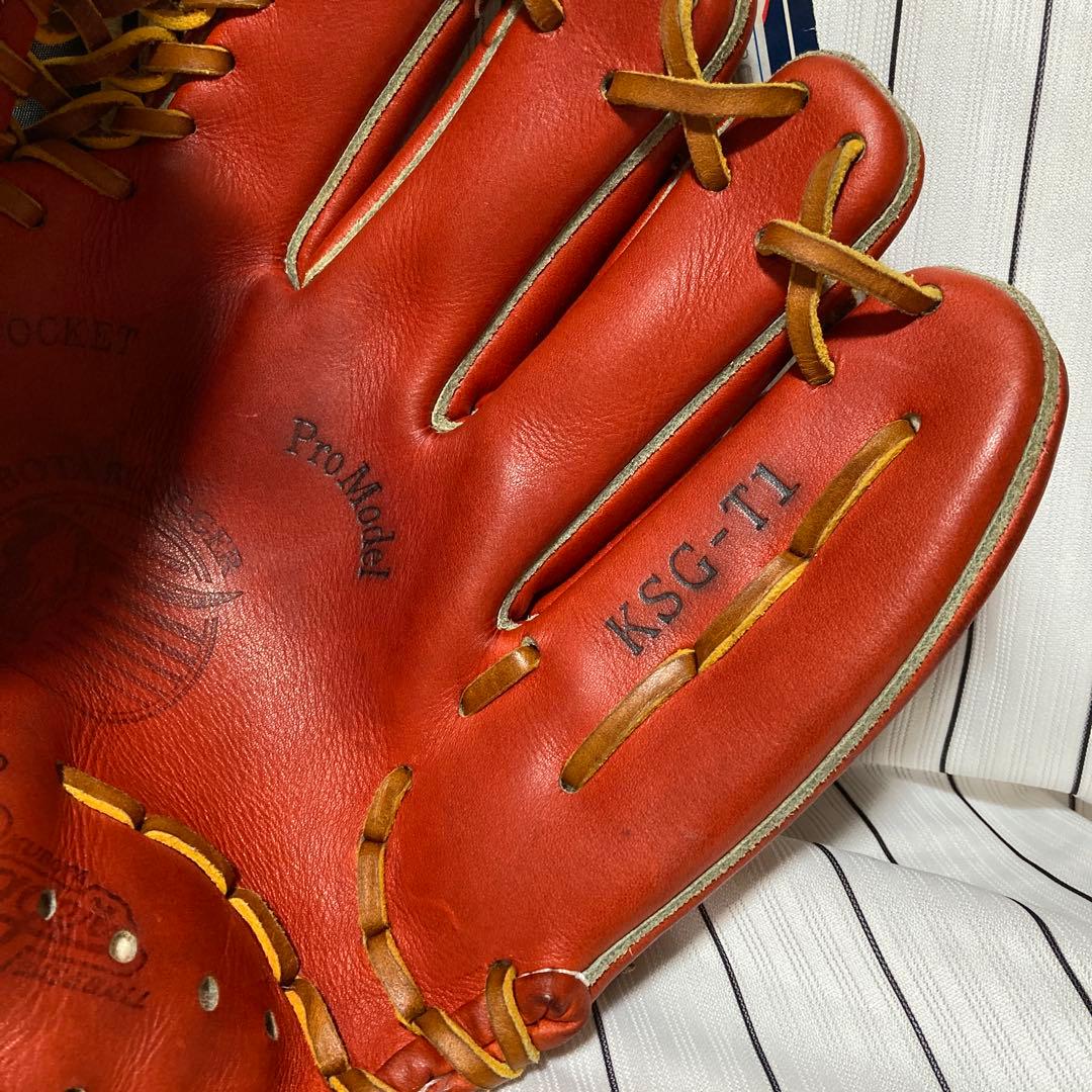 KSGＴ1 型　　阪神用具担当型付け Aggressive 野球グローブ