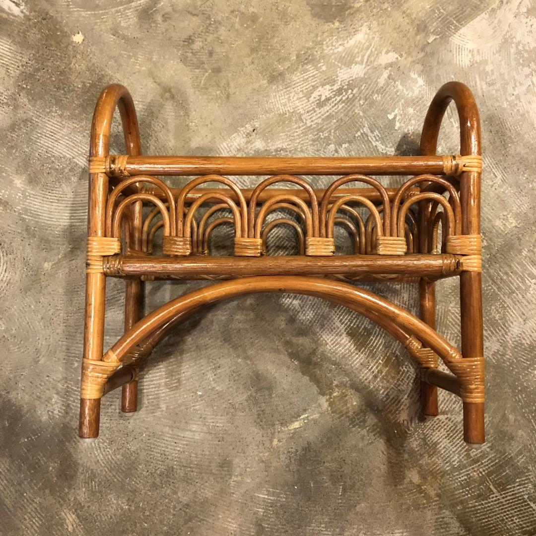 【ラタン】　棚　フリーラック　プランター　フラワーラック　飾り棚　ラタン家具