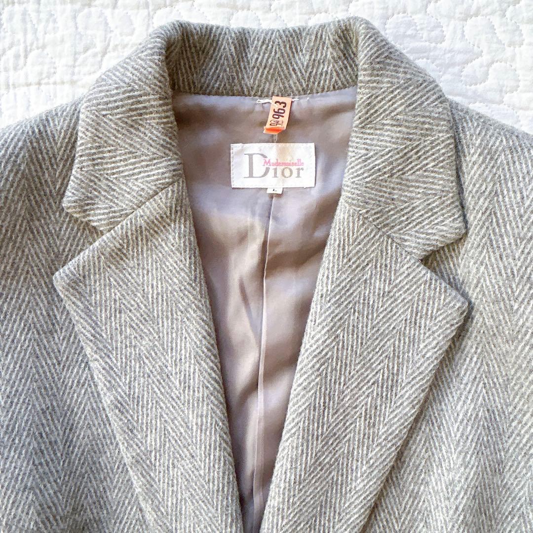 Christian Dior テーラードジャケット ヘリンボーン ウール 上質