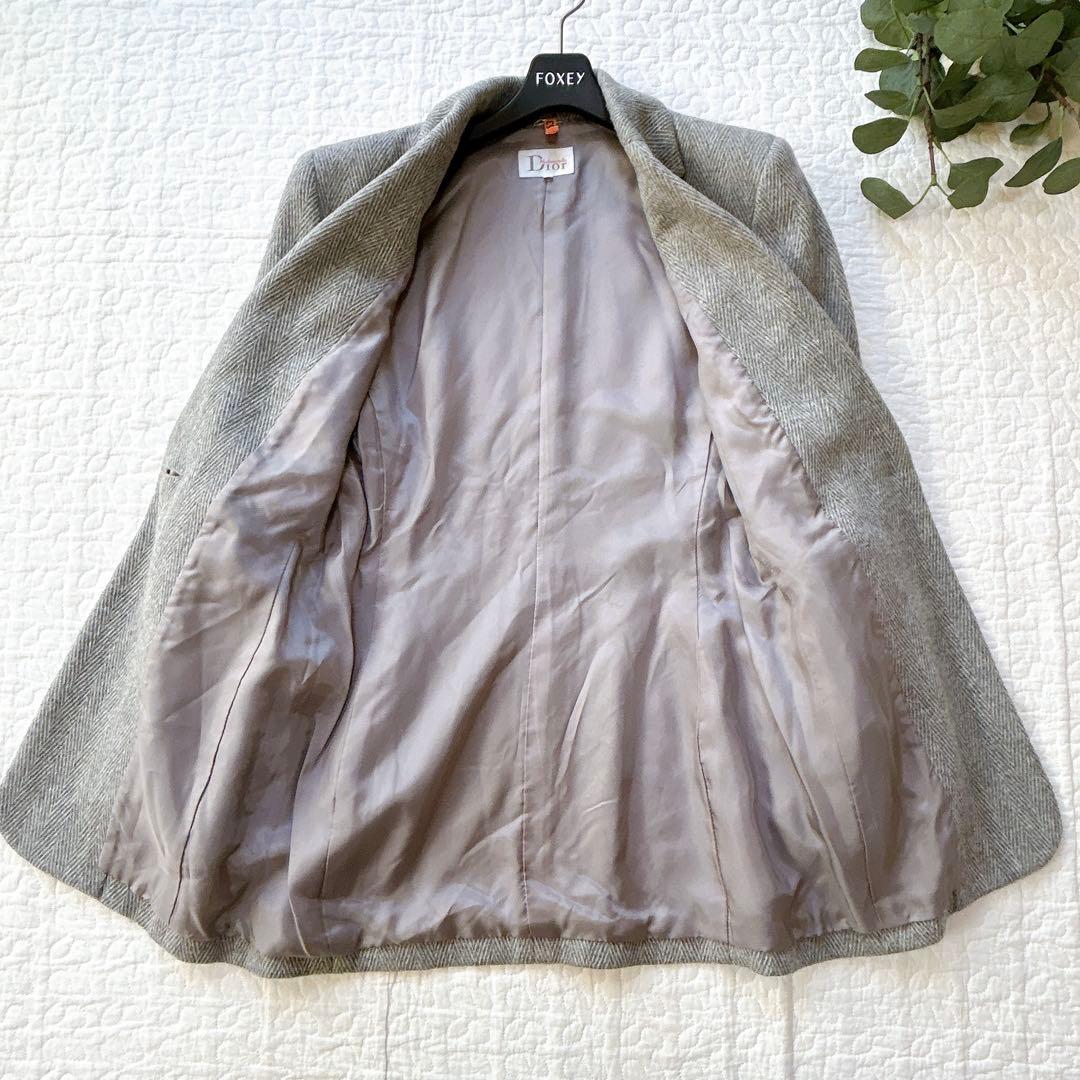 Christian Dior テーラードジャケット ヘリンボーン ウール 上質