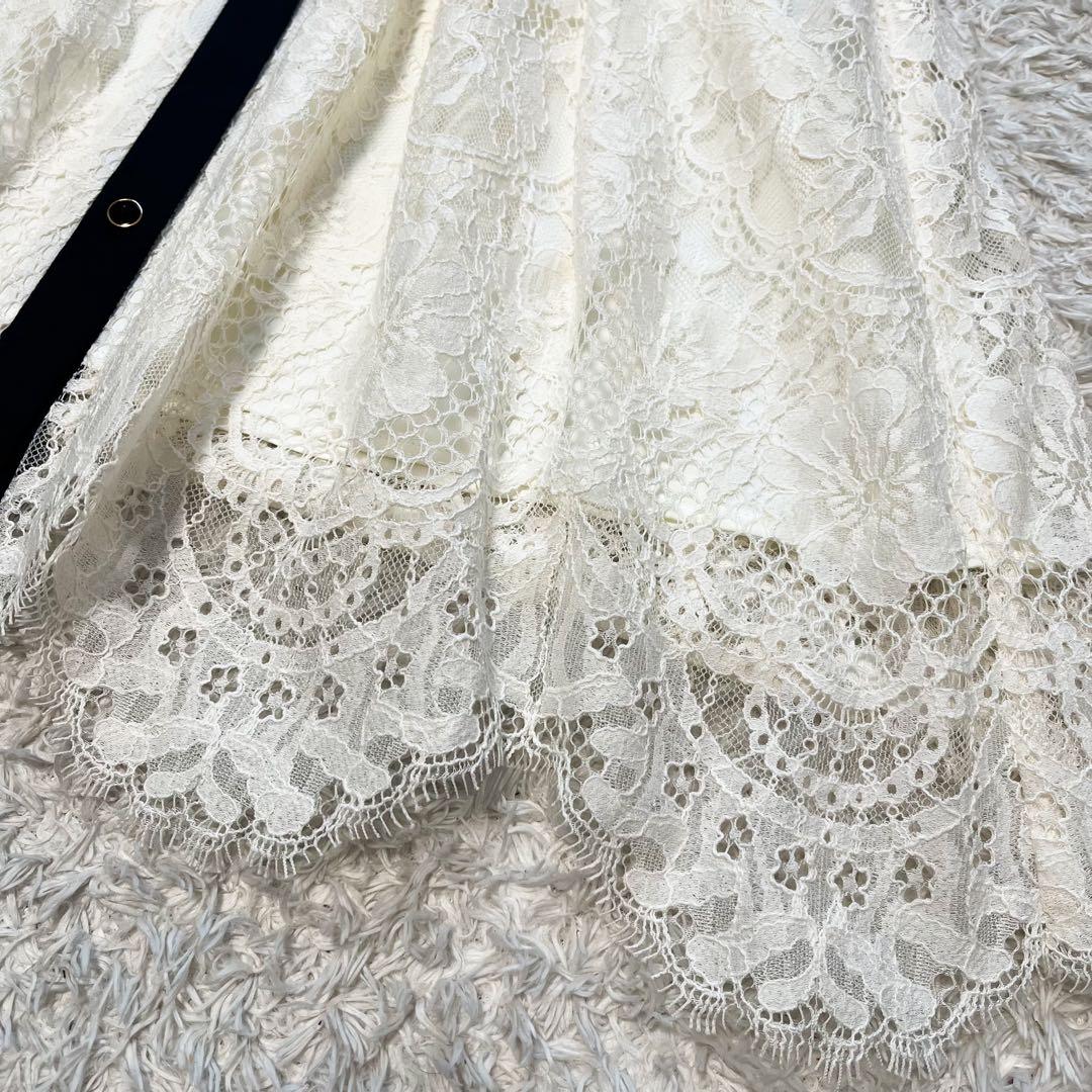 グレースコンチネンタル　コードレースシャツドレス　ボウタイ　2024