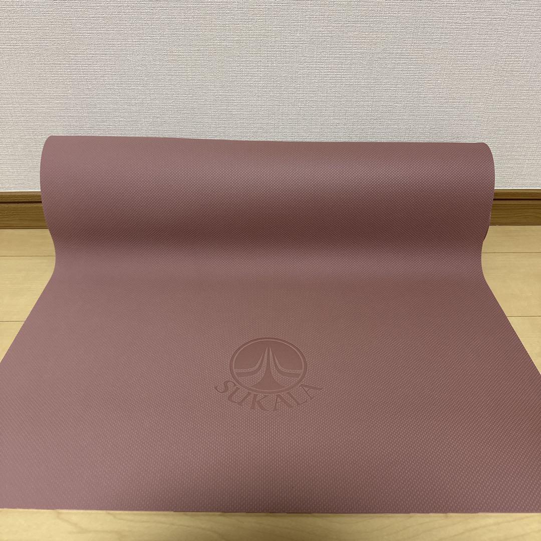 SUKALA ヨガマット ピンク リバーシブル ヨガラグ ケース（バッグ）付き