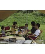 リユース　ワンアクションテーブルロング竹