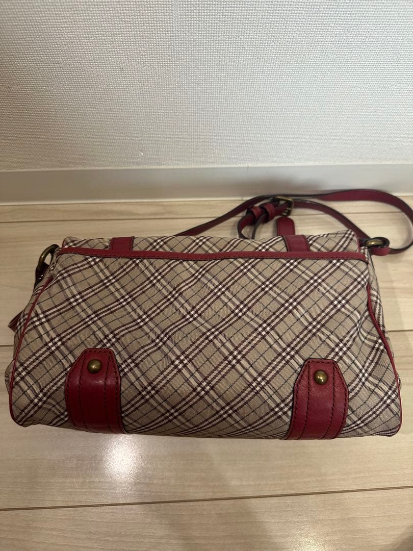 BURBERRY BLUE LABEL ショルダーバッグ 赤チェック