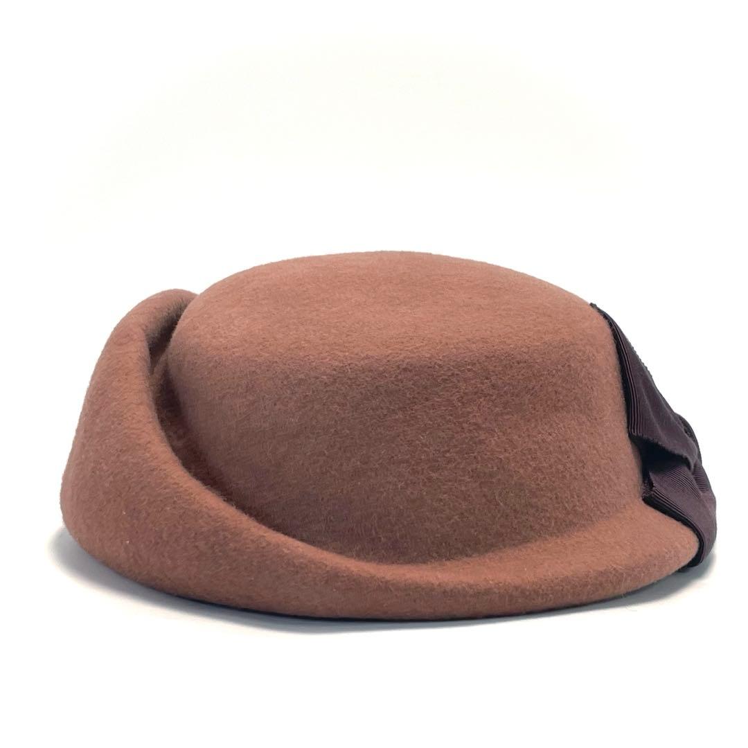 CA4LA カシラ ブラウン クロッシェ ボウルハット ウール レディース