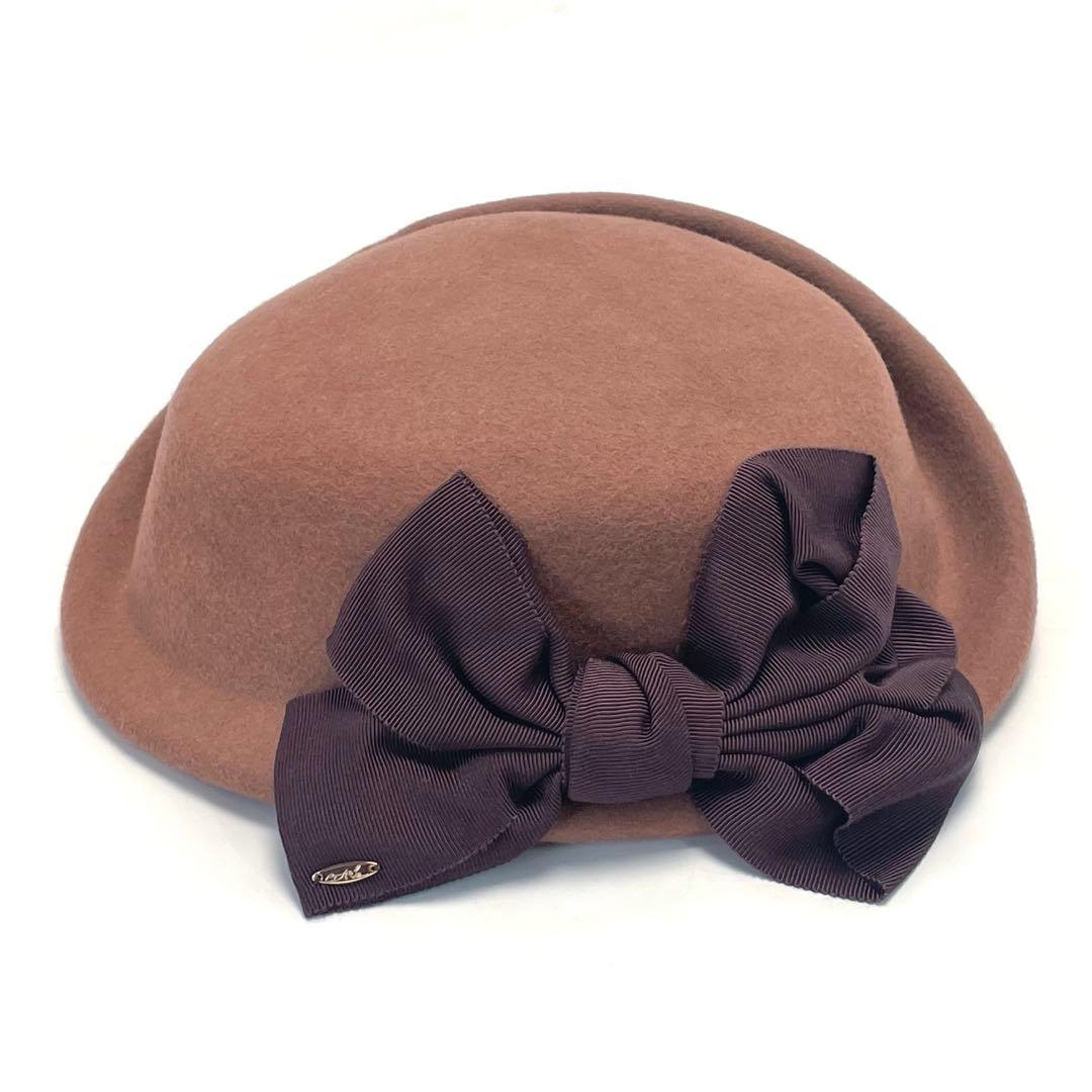 CA4LA カシラ ブラウン クロッシェ ボウルハット ウール レディース