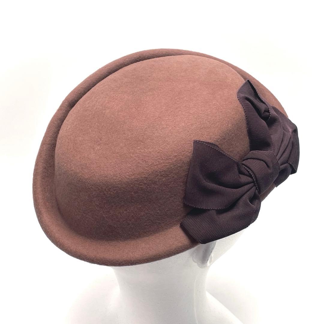 CA4LA カシラ ブラウン クロッシェ ボウルハット ウール レディース