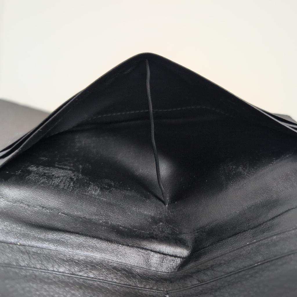 バレンシアガ　長財布　黒　ソフト レザー　本革　BALENCIAGA　札入れ