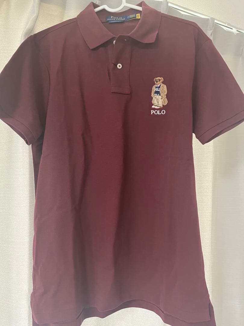 ポロベア　Polo Ralph Lauren ワインレッド ポロシャツ M