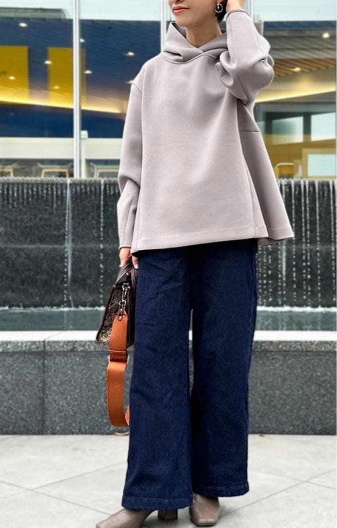 マリコローレ　大人の女性のために作ったきれいめパーカー（モカグ レー）