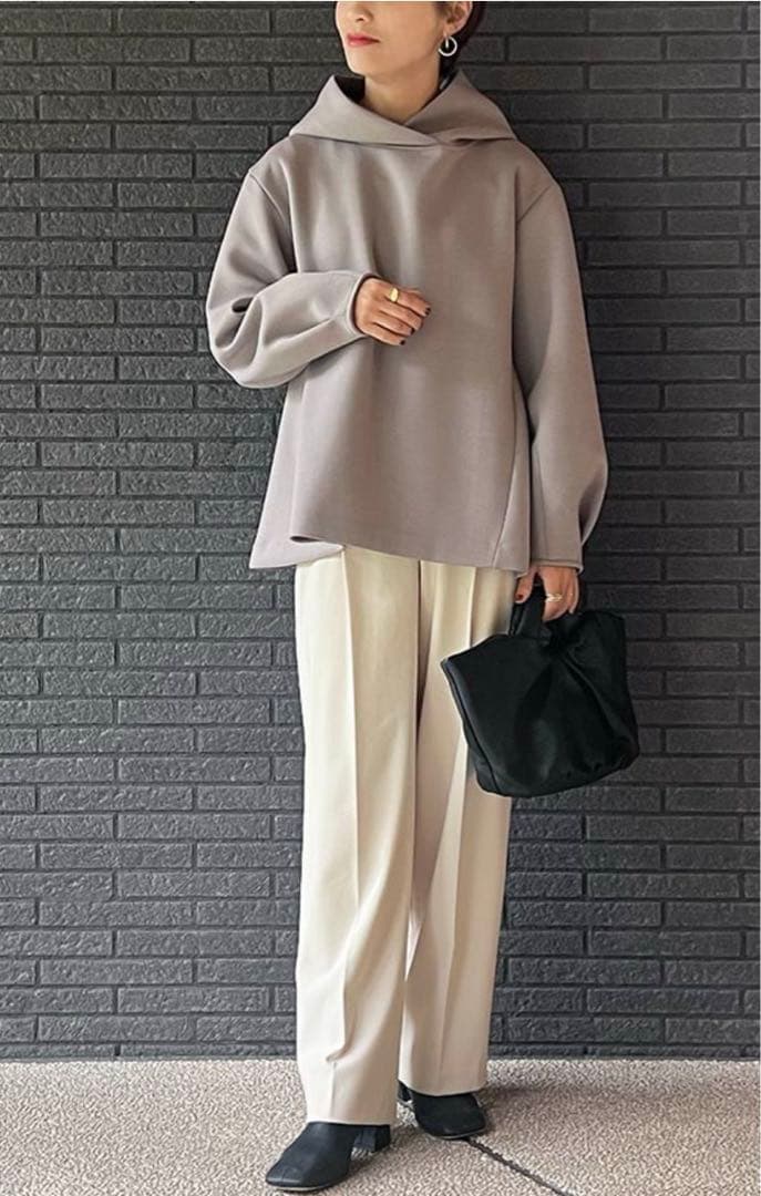 マリコローレ　大人の女性のために作ったきれいめパーカー（モカグ レー）