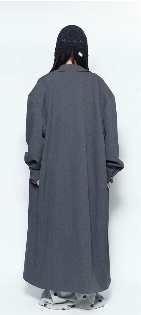 THEREDTHREAD S maxi tailored coat グレー
