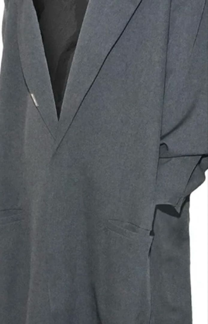 THEREDTHREAD S maxi tailored coat グレー