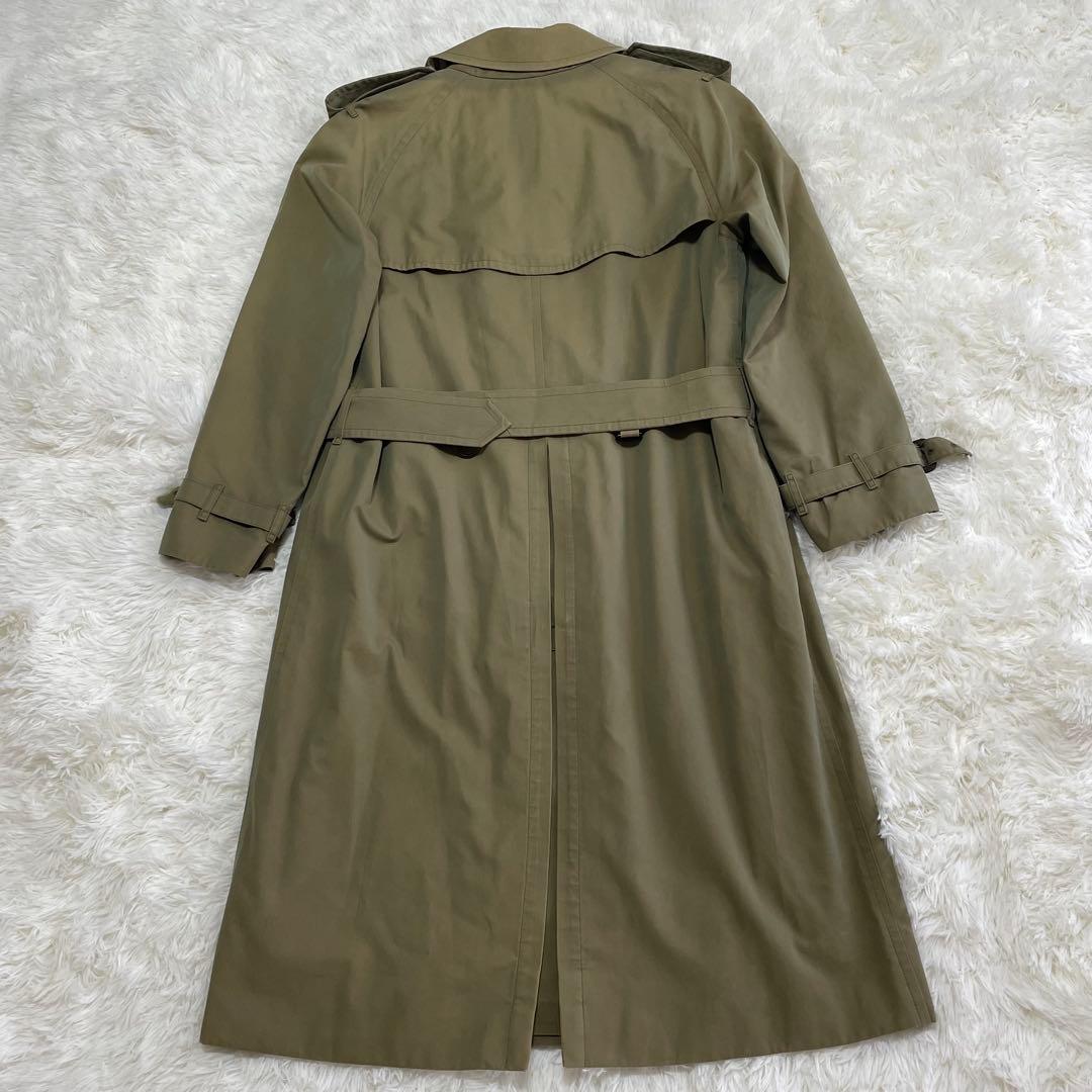【希少】 バーバリーロンドン トレンチコート ライナー ベルト ダブル 玉虫色