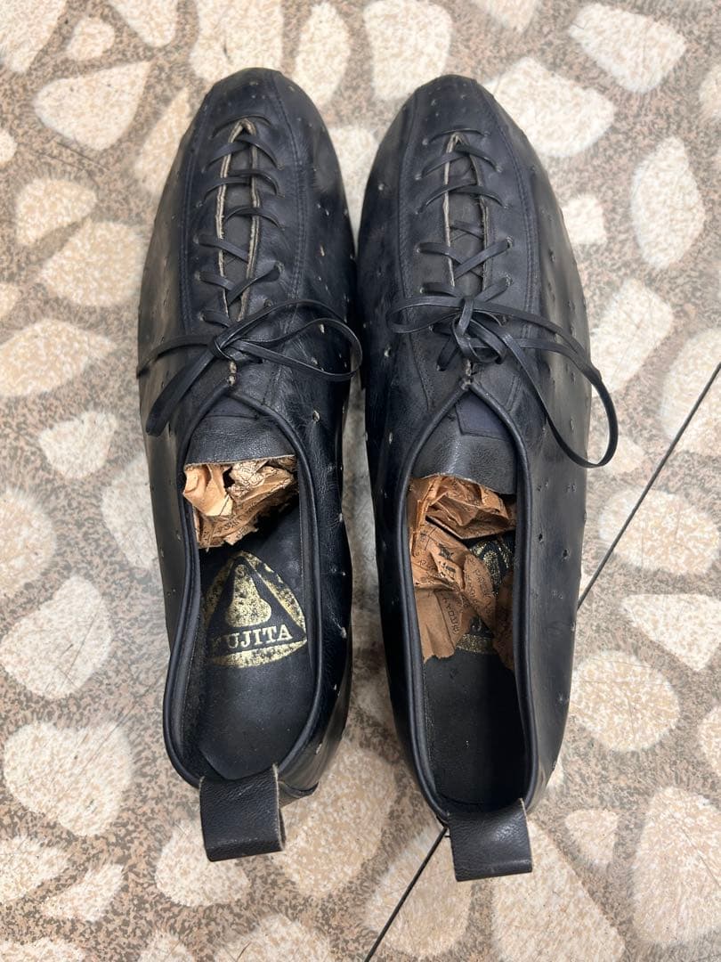 レトロ品 1970年代 藤田サドル工業 レーシングシューズ 5サイズ