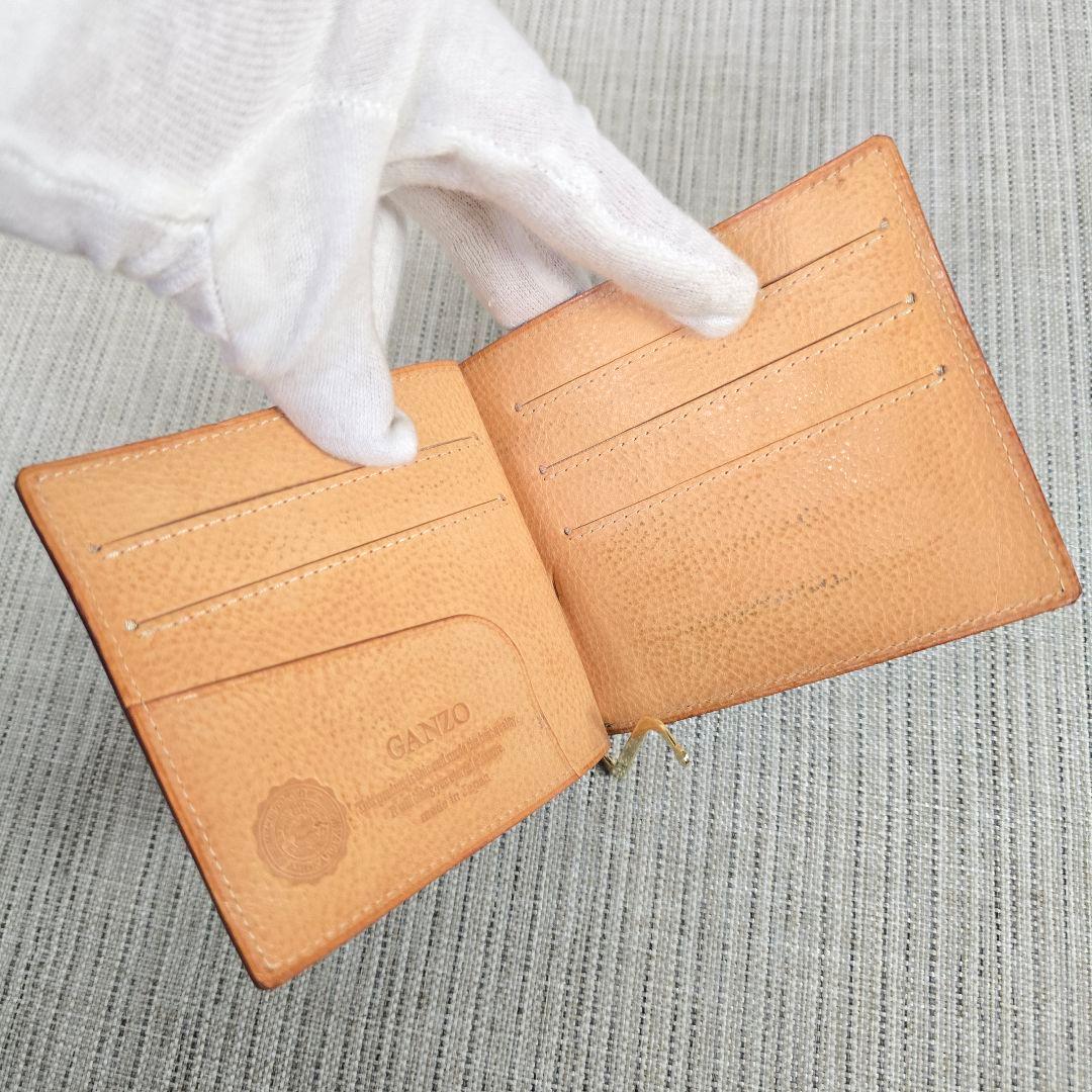 GANZO　ガンゾ　シンブライドル　マネークリップ　二つ折り財布　札入れ