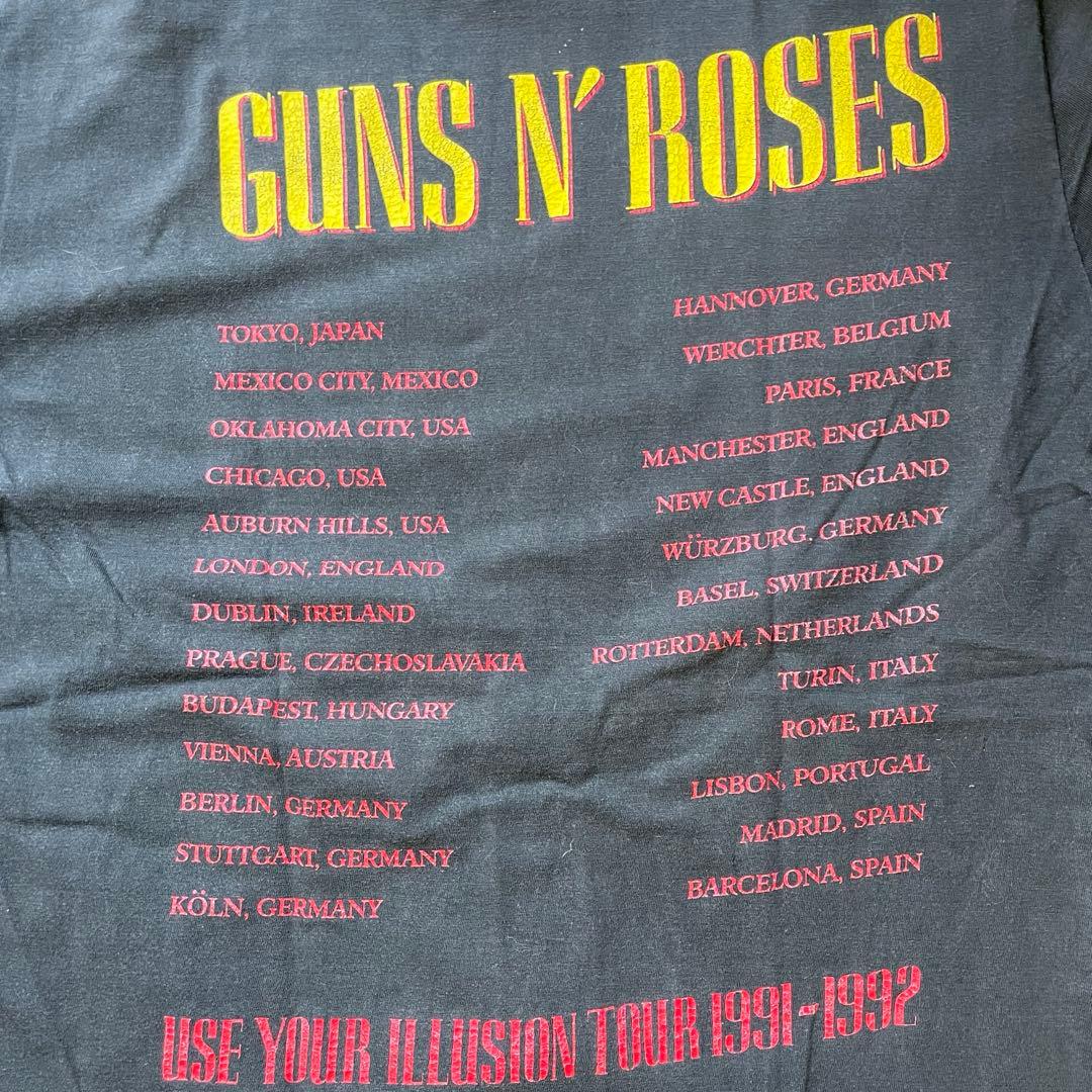 GUNS N'ROSES ガンズアンドローゼズ90sTシャツ XL