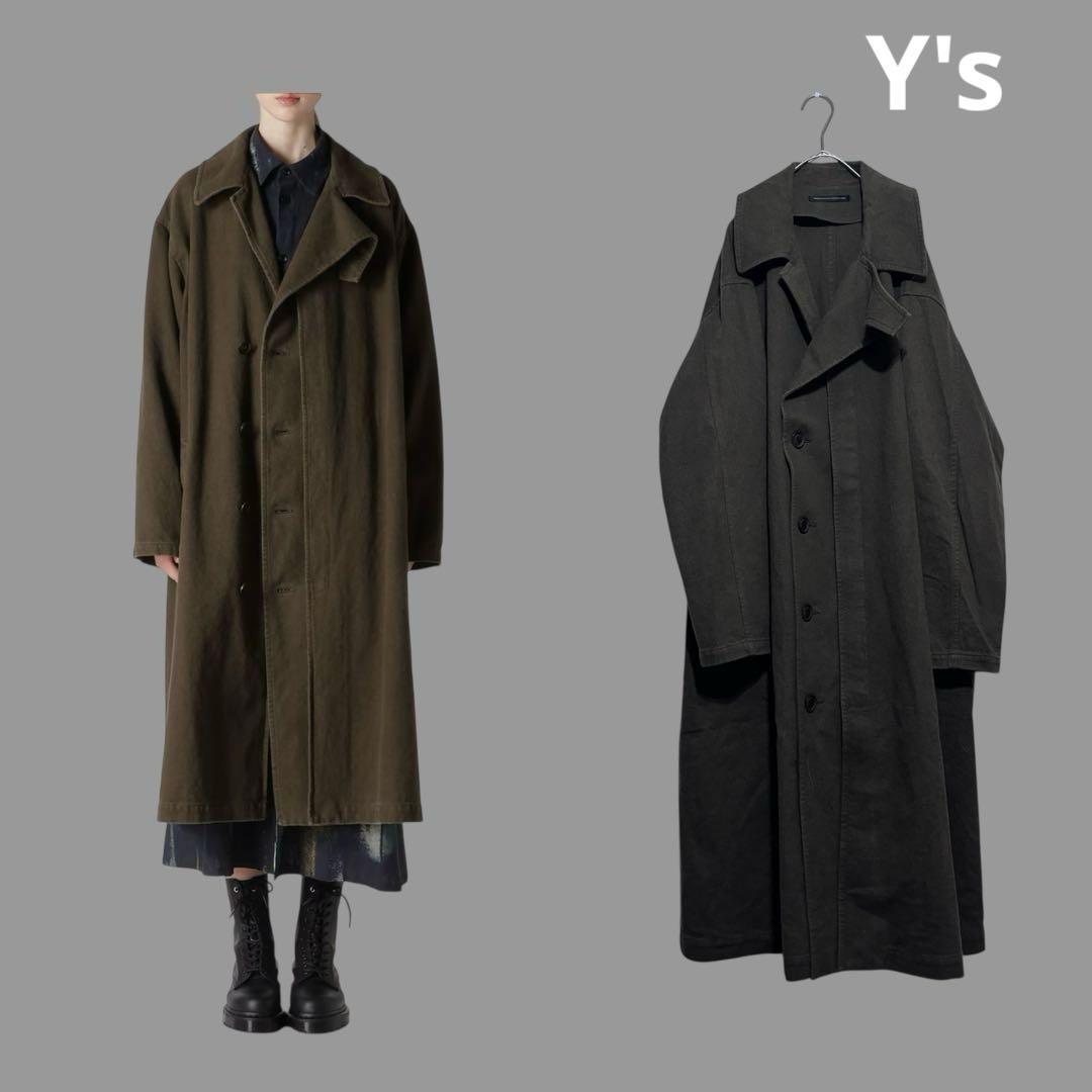 2024年秋冬y's 変形ロングコート　ワイズ　ヨウジヤマモト