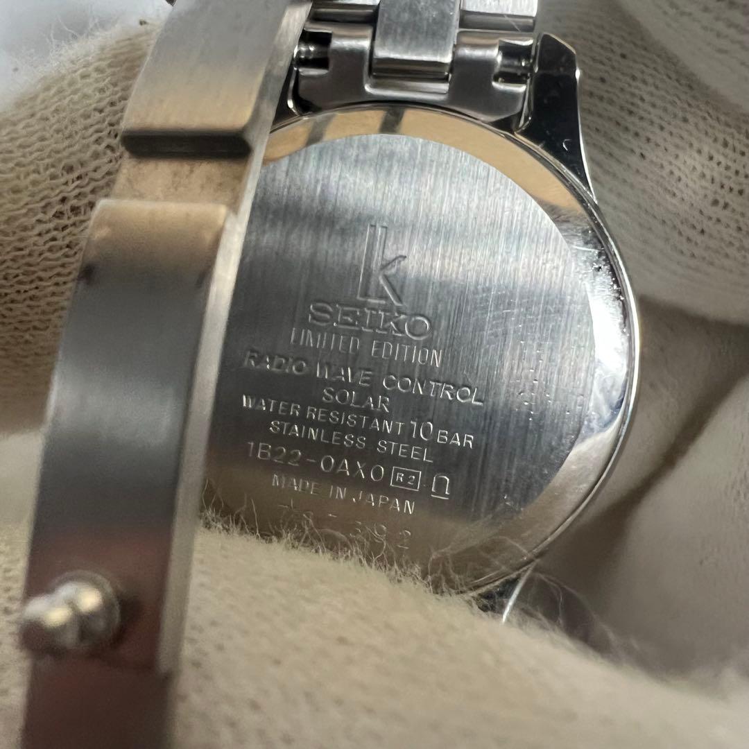 稼働美品 限定 セイコーLk レディース腕時計 1B22-0AX0 4Pダイヤ
