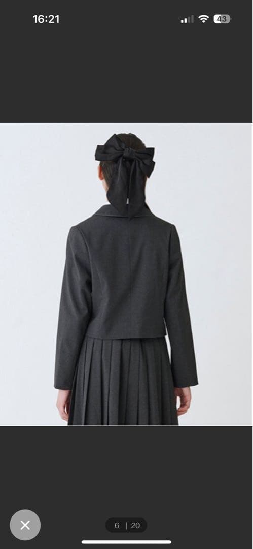 mezzo piano junior卒服 ジャケットスカートネクタイサイズ160