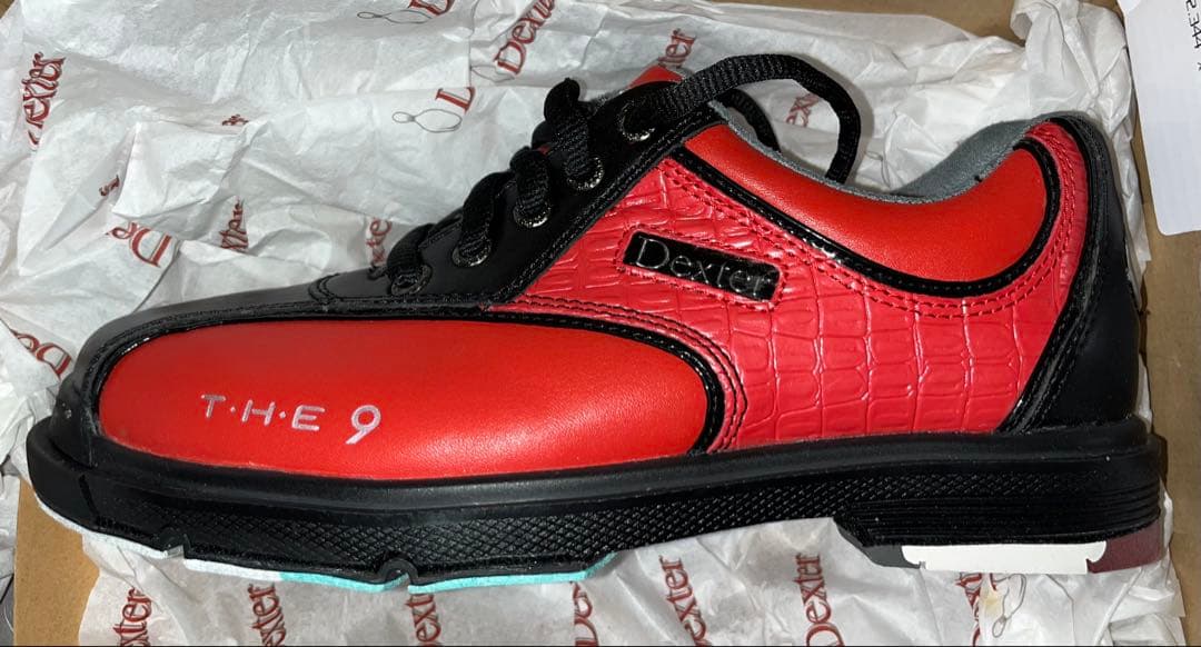 新品未使用Dexter THE 9 レッド/ブラック5M(D)23センチ相当