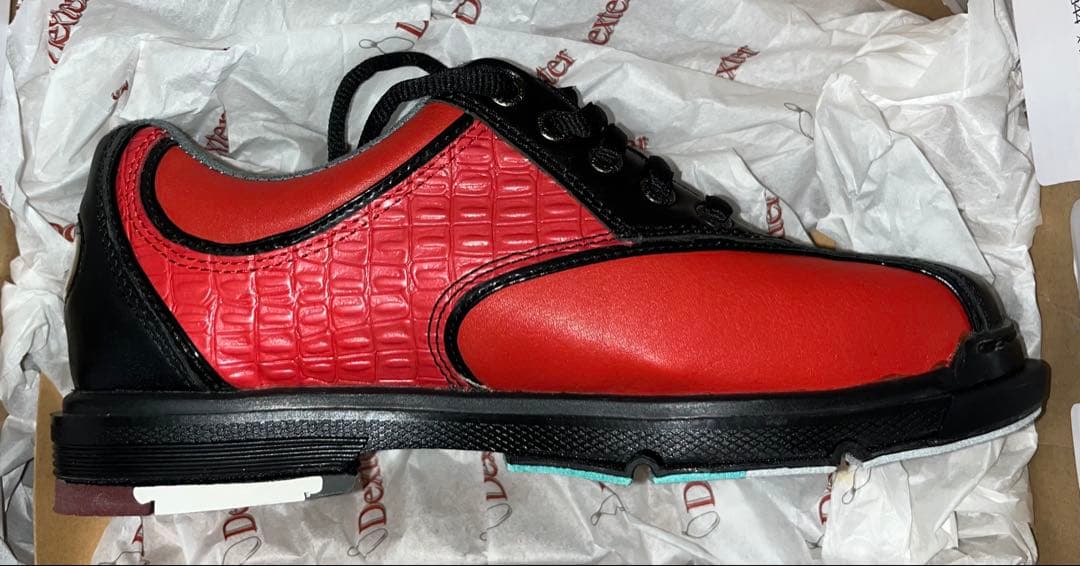 新品未使用Dexter THE 9 レッド/ブラック5M(D)23センチ相当