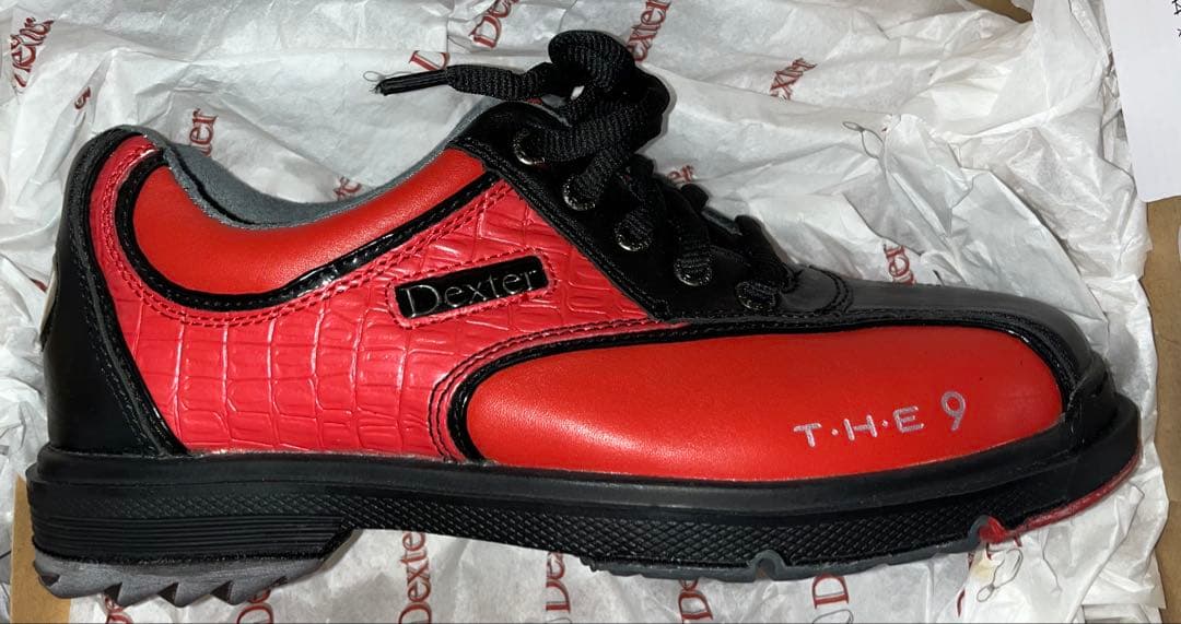 新品未使用Dexter THE 9 レッド/ブラック5M(D)23センチ相当